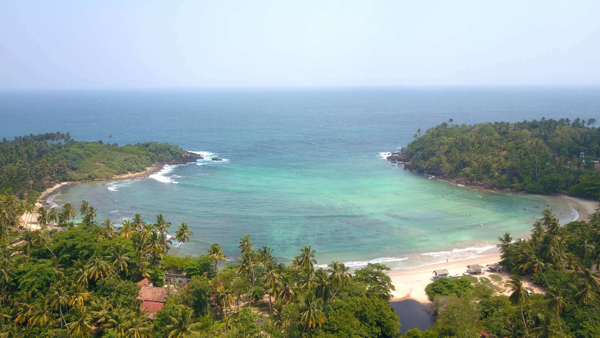 Hiriketiya Bay beach and surf, southern Sri Lanka – near Villa Hiriketiya