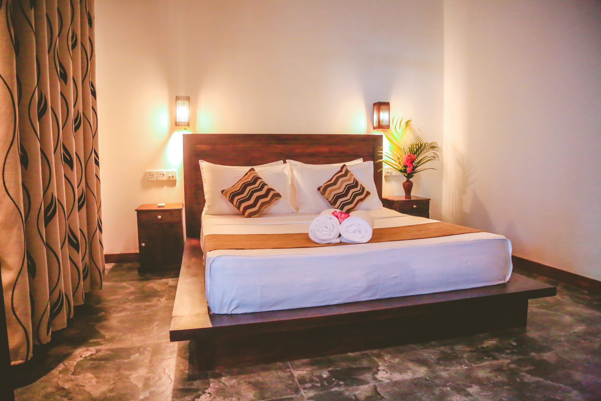 Villa Hiriketiya exterior at dusk – luxury villa rental Sri Lanka